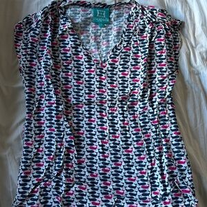 Escapada Women's Blouse - whale pattern